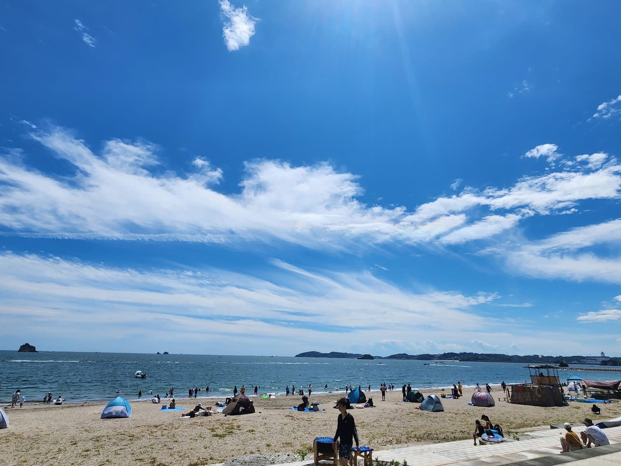 桂島の海水浴場